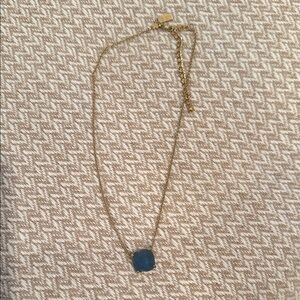 Kate Spade Gold Necklace with Blue Charm